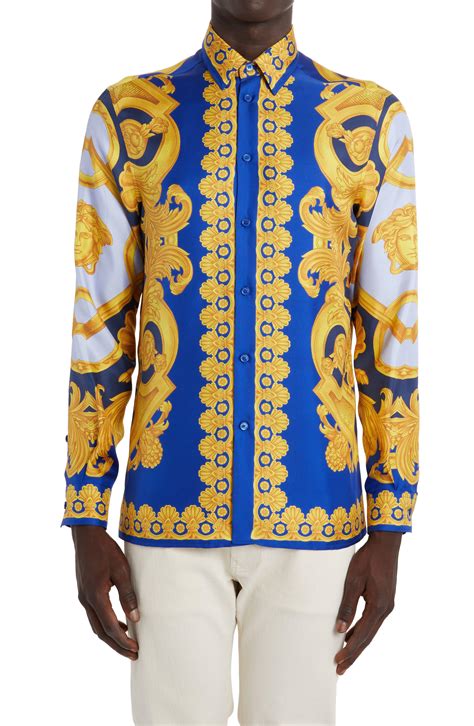 versace button up